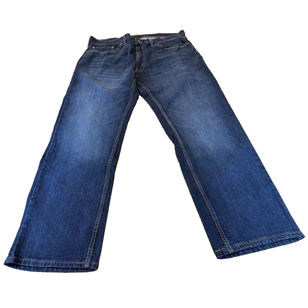NEW Levis 559 Jeans Relaxed Straight Mens Dark Blue Stretch Denim Size 38x30 NWT